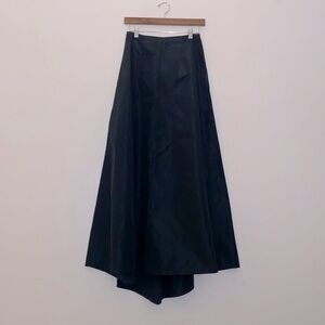 Scott McClintock Taffeta Black A-Line Full Skirt